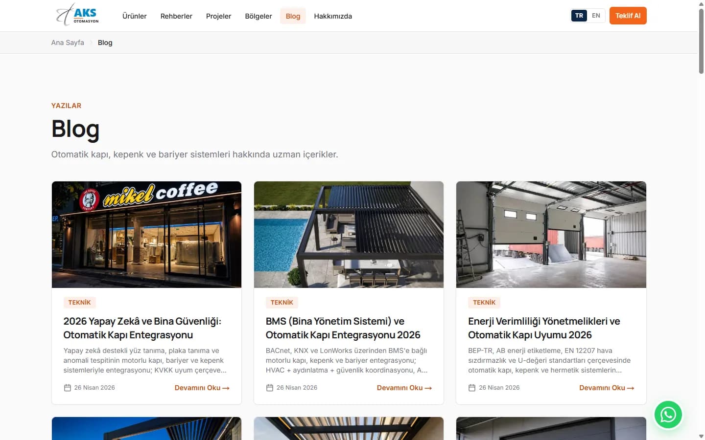 AKS Otomasyon — blog