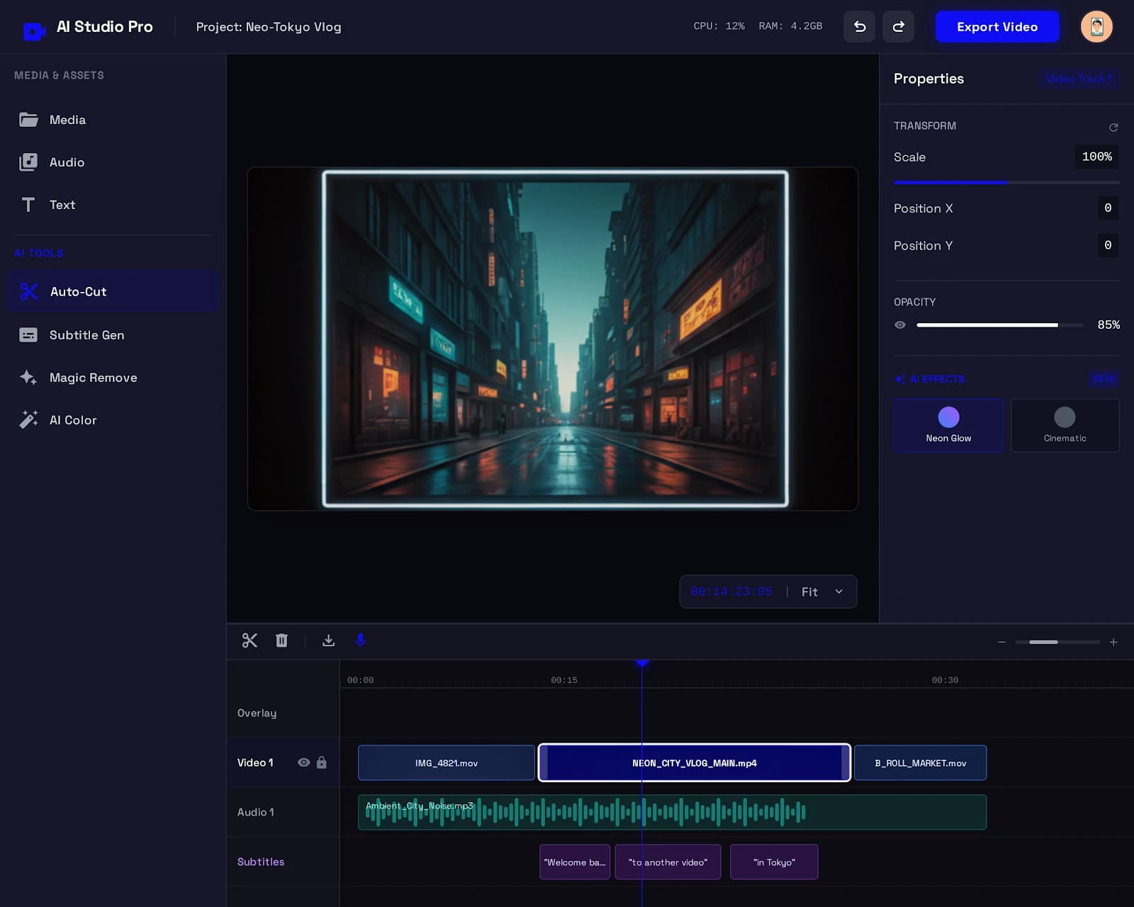 Editing Studio — Concept · Web Platform · Praxvon case study