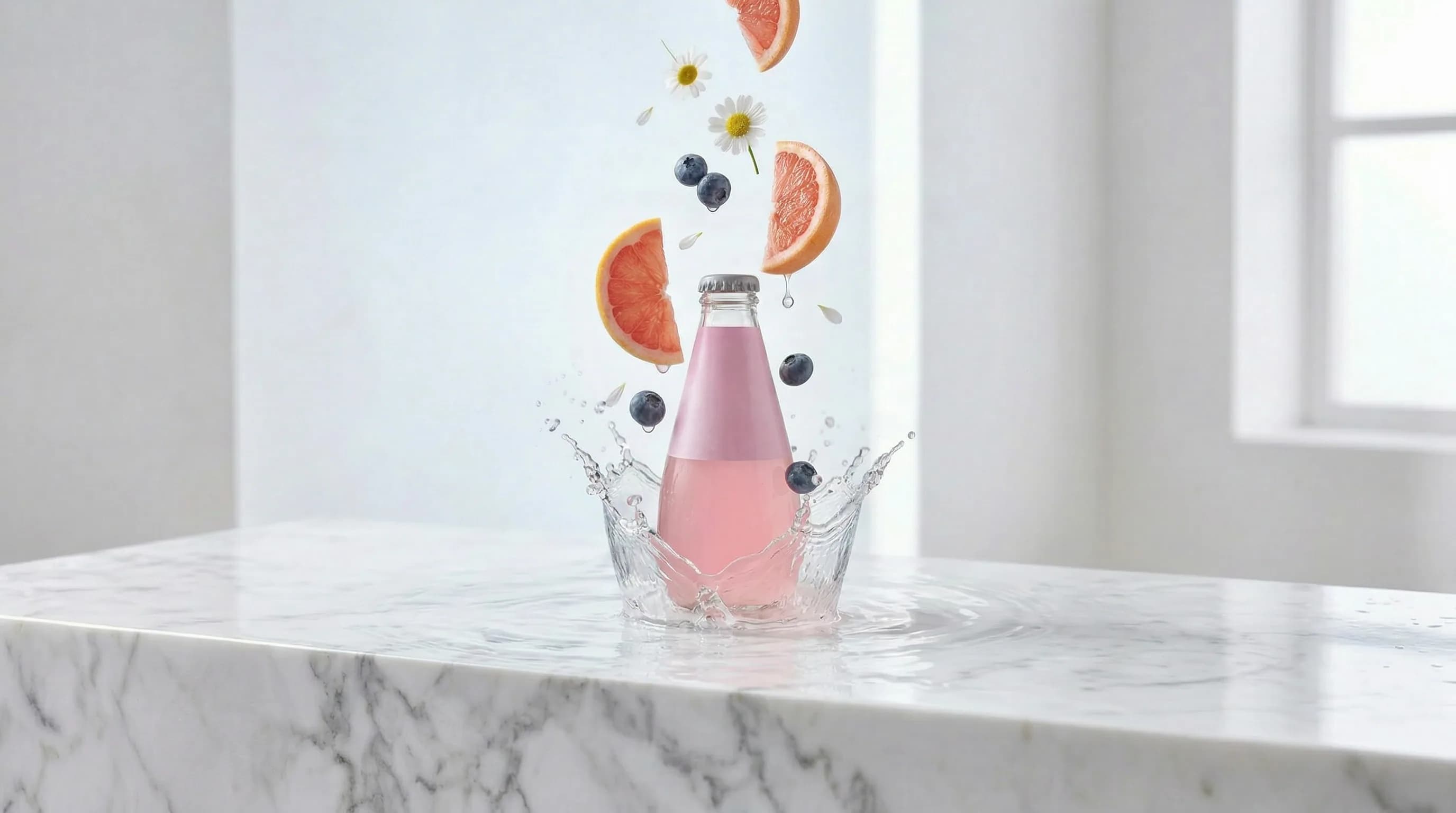 Bloom / Marble — Beverage Campaign · Praxvon case study
